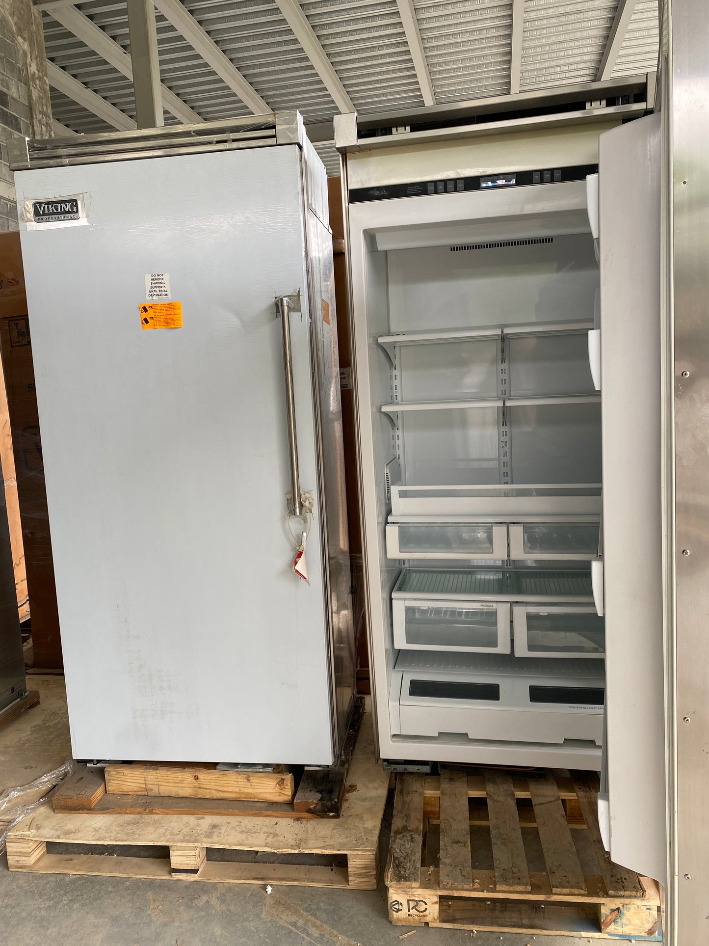 Refrigerador & Congelador Viking - VCRB363RSS & VCFB364LSS 36" Professional 5 Series Side by Side con ProChill - Acero inoxidable